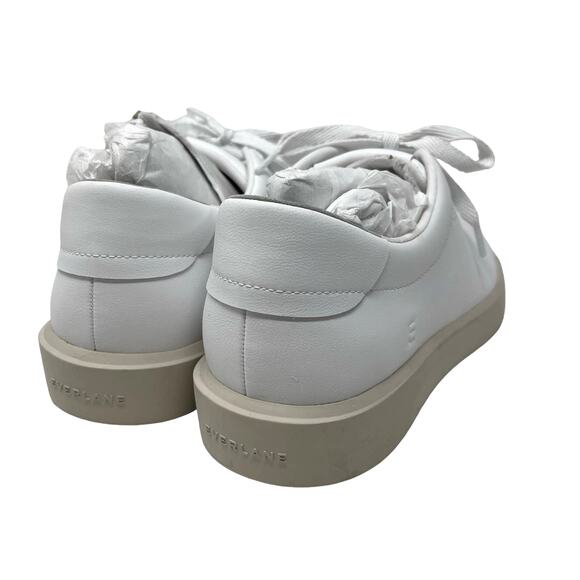 Everlane The ReLeather Tennis Shoe White Size 11.5 NEW - Picture 8 of 11
